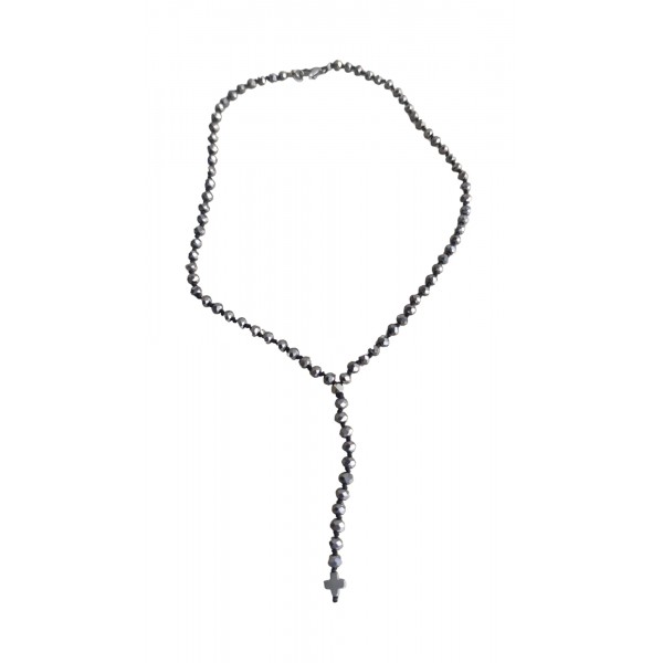 Ροζάριο με κρύσταλλα ασημένια 