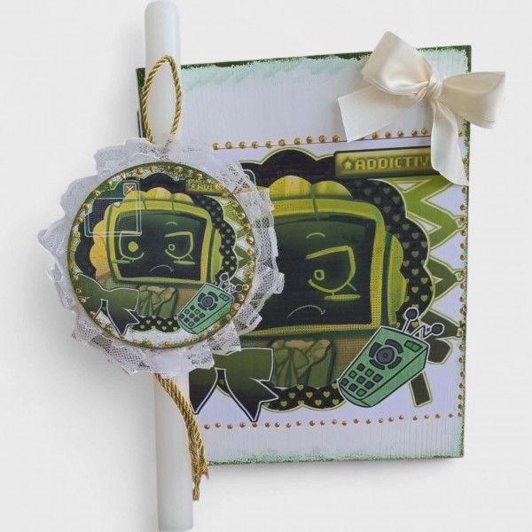 Πασχαλινή λαμπάδα Garten of Banban με κουτί βιβλίο