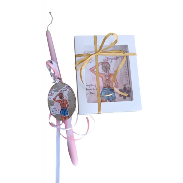 Πασχαλινό πακέτο δώρου που περιλαμβάνει χειροποίητο κόσμημα