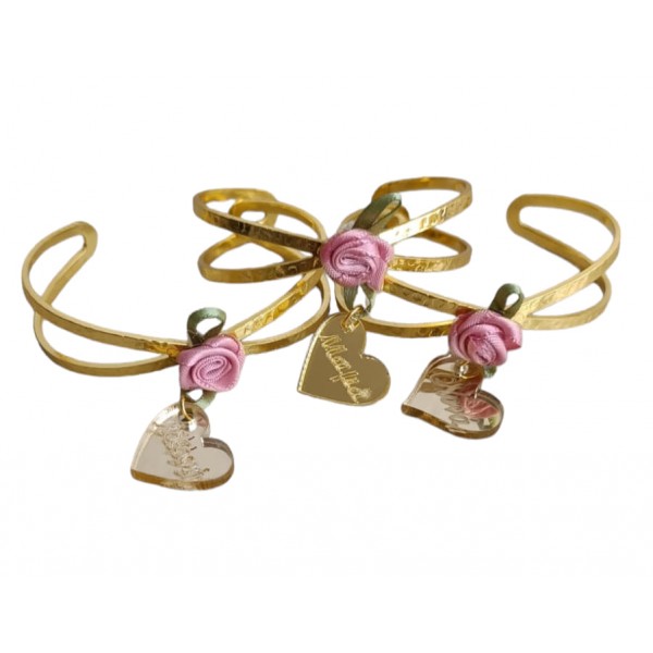 Χειροπέδα που μπορείς να γράψεις ότι θέλεις στην καρδιά, για γάμο - βάπτιση - bachelor party 