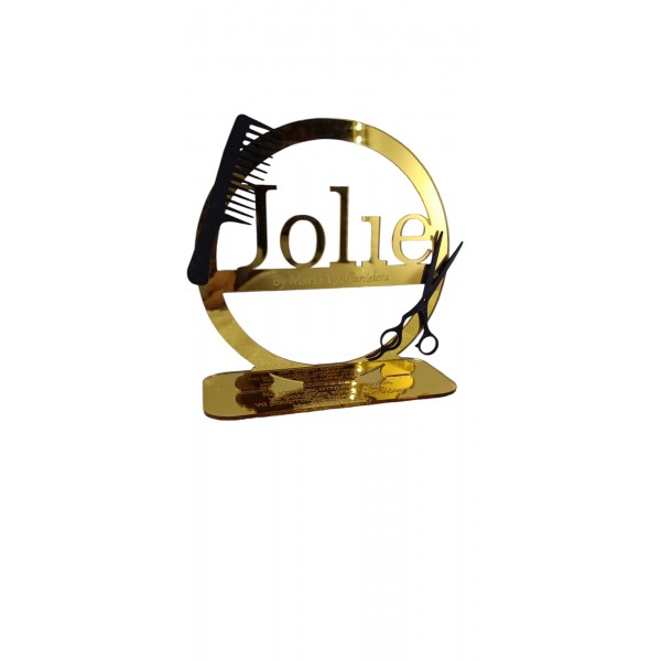 Λογότυπο κομμωτηρίου από plexiglass