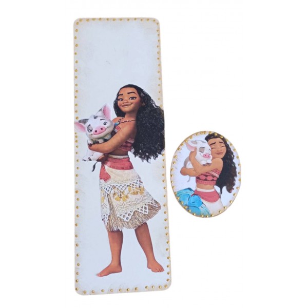 Πλάτη και στοιχείο λαμπάδας με θέμα Moana