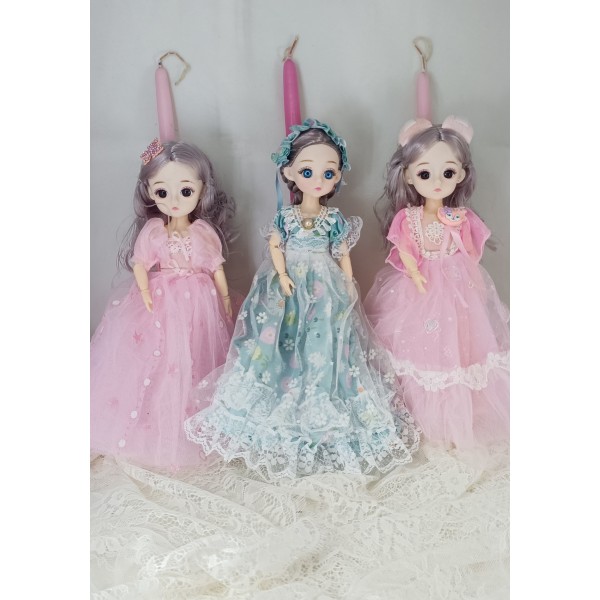 Λαμπάδα με κούκλα 