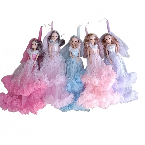 Λαμπάδα με κούκλα - πριγκίπισσα 