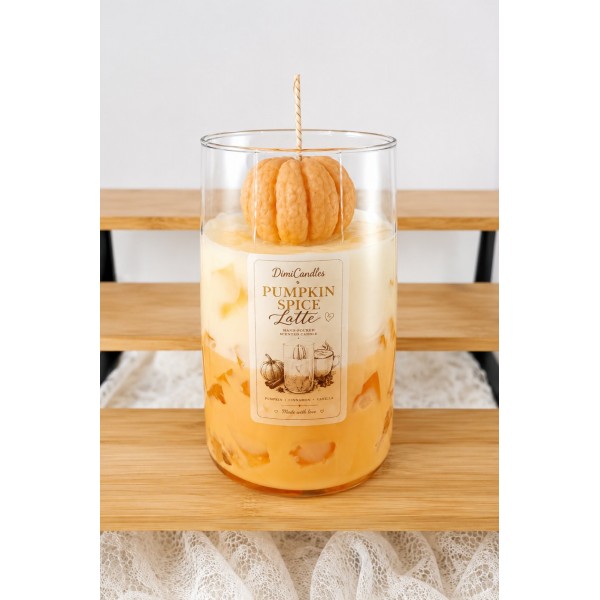Pumpkin Spice Latte – Χειροποίητο Αρωματικό Κερί Pumpkin Spice 
