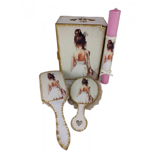 Σετ λαμπάδα με Μπαλαρίνα