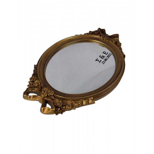 ΔΙΣΚΟΣ ΚΑΘΡΕΠΤΗΣ ΧΡΥΣΟ ΟΒΑΛ ΒΙΝΤΑ