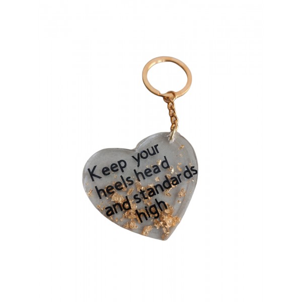 Μπρελοκ καρδιά με μήνυμα