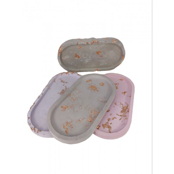 Οβάλ δισκάκι από σκόνη πορσελάνης