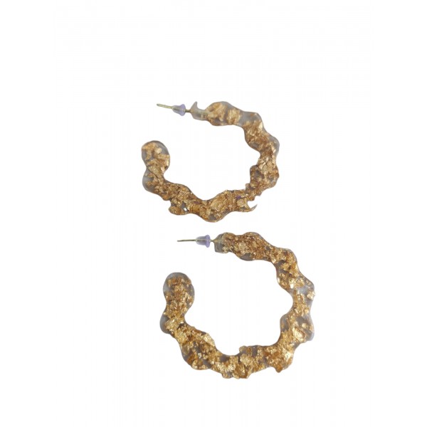 Κρίκοι με φύλλα χρυσού 