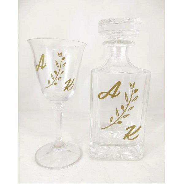 Σετ γάμου με κλαδί ελιάς 