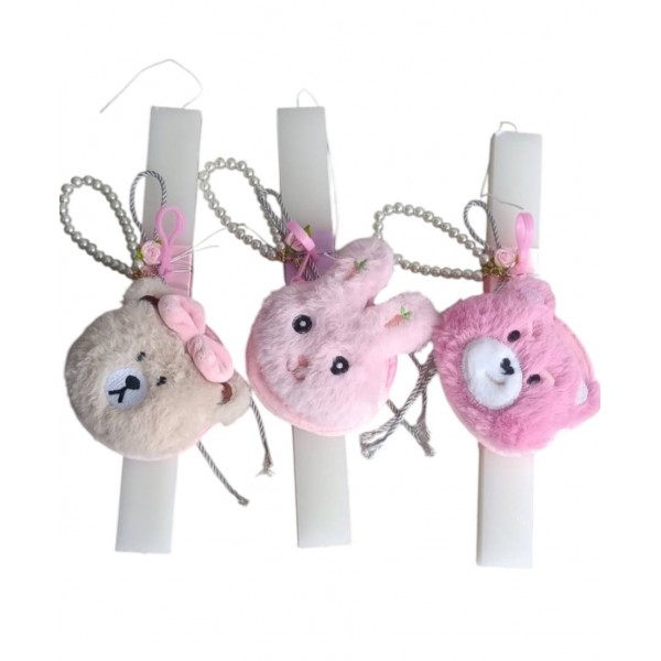 Λαμπάδες με γούνινο πορτοφολάκι