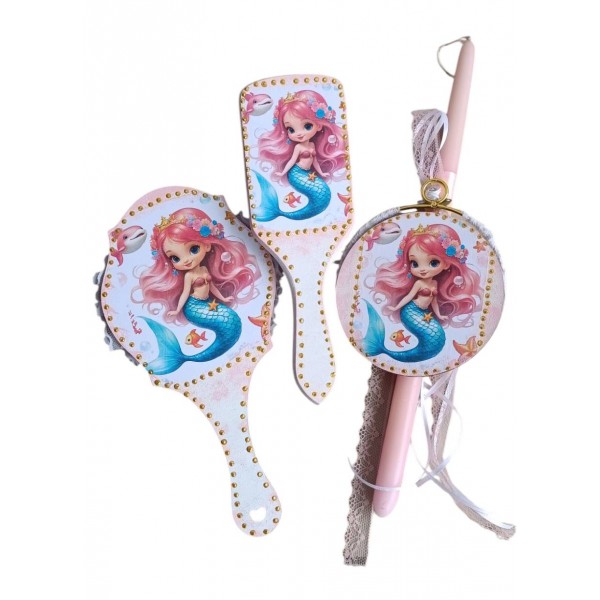 Σετ λαμπάδα με γοργόνα