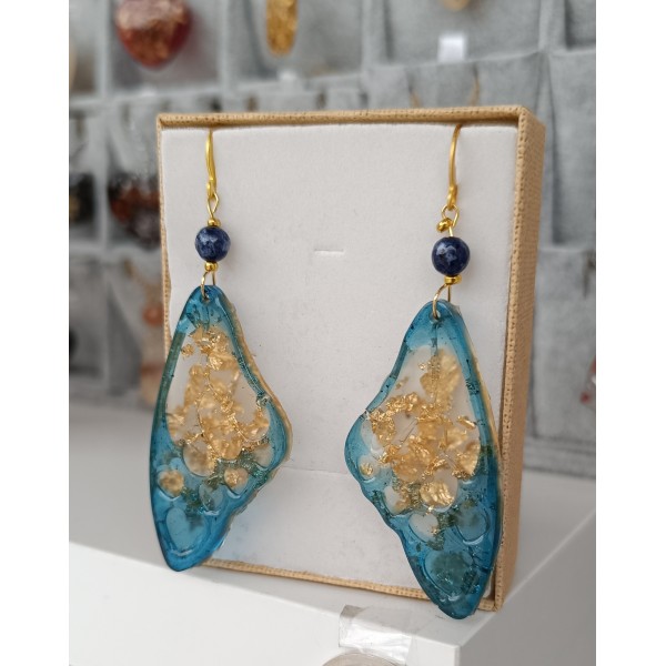 Χειροποίητα σκουλαρίκια φτερά πεταλούδας