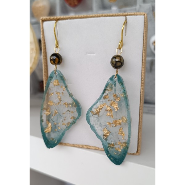 Χειροποίητα σκουλαρίκια φτερά πεταλούδας