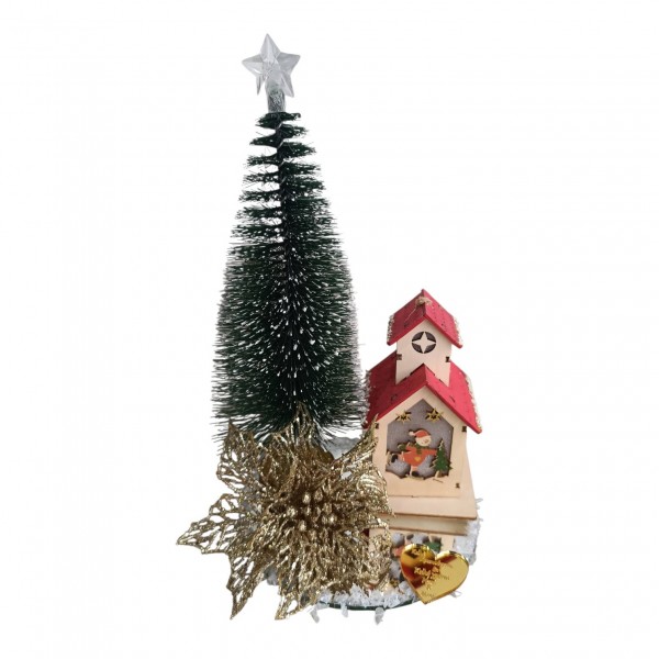 Χριστουγεννιάτικη σύνθεση για τη νονά και τον νονό