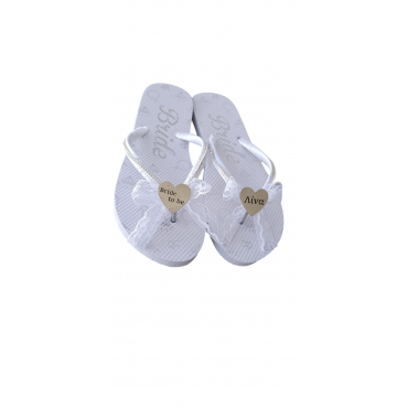 Bridal flip flops
