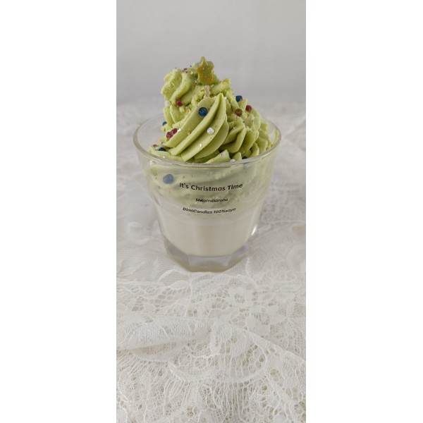 Ποτήρι με Χριστουγεννιάτικα στοιχεία