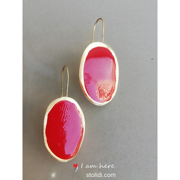 Σκουλαρίκια σε κόκκινο