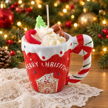Χριστουγεννιάτικη Κούπα Κερί Σόγιας 330 γρ. – Merry Christmas