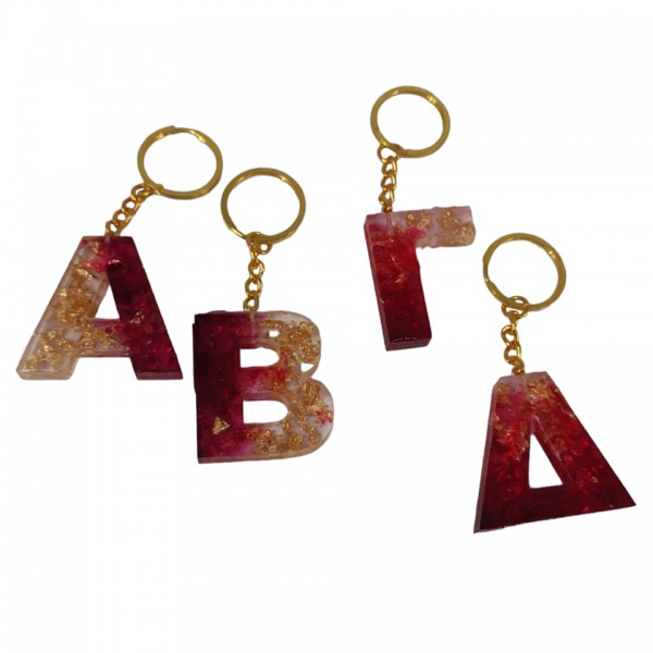 Χειροποίητα μπρελόκ μονόγραμμα 