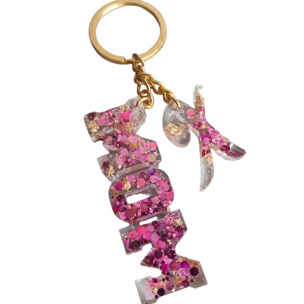 Μπρελόκ Mom με το μονόγραμμα