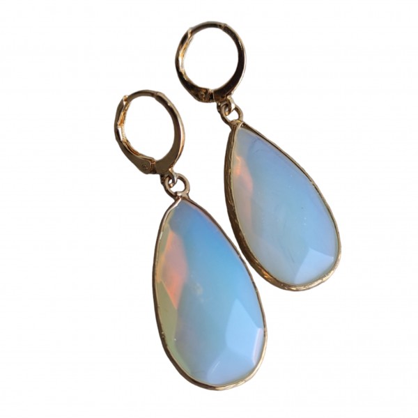 Σκουλαρίκια με φεγγαρόπετρα