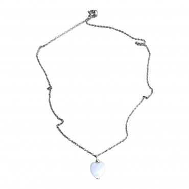 Κολιέ με καρδιές από φίλντισι 