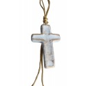 Κεραμικός Σταυρός με χρυσό σχοινί 