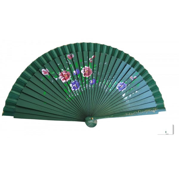 Ξύλινη μεγάλη  βεντάλια κυπαρισσί  χρώμα 