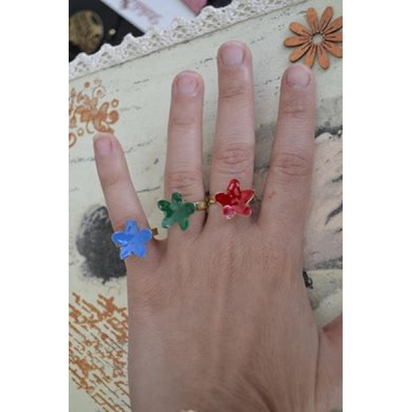 Δαχτυλίδια με λουλούδι