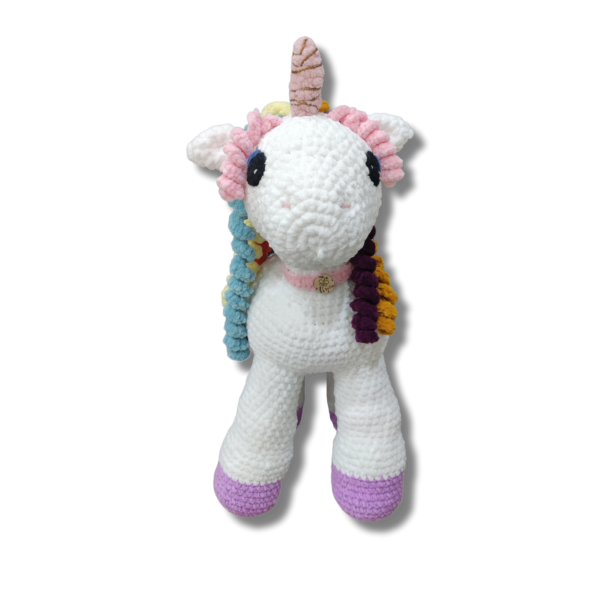 Χειροποίητος πλεκτός μονόκερος 67 εκατοστά 