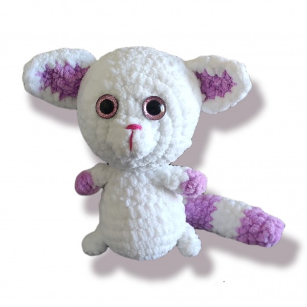 Ο μικρός Λεμούριος σε άσπρο χρώμα