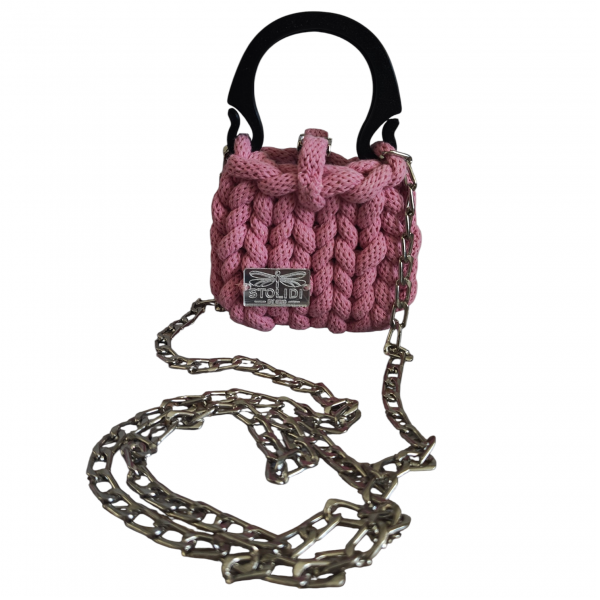 Marshmallow mini τσαντάκι ροζ 8X10