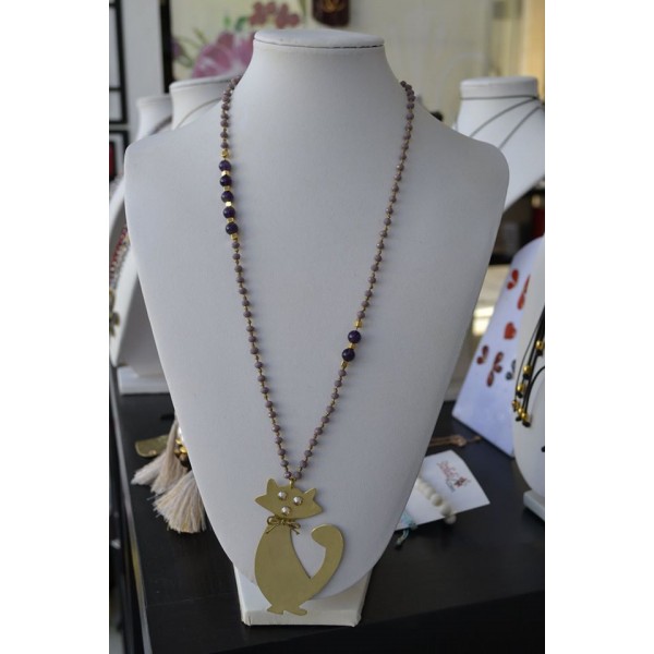 Κολιέ με γάτα