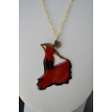 Κολιέ με φιγούρα χορεύτριας Flamenco