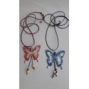 Butterfly and leather