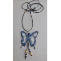 Butterfly and leather