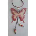 Butterfly and leather