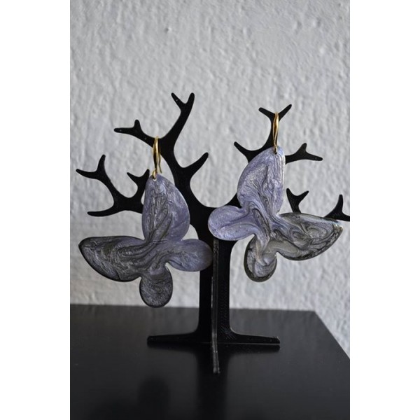 Πεταλούδες σκουλαρίκια από ορείχαλκο