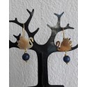 Necklace and earrings swan