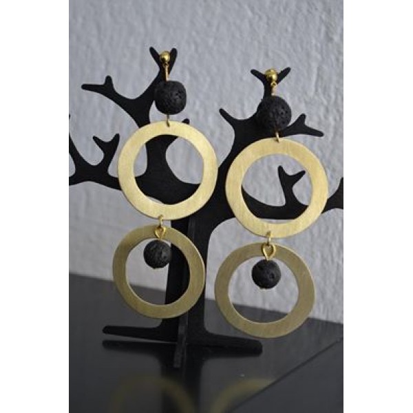 Σκουλαρίκια διπλοι κρίκοι